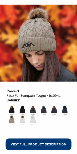 Faux Fur Pompom Toque - 9L594L