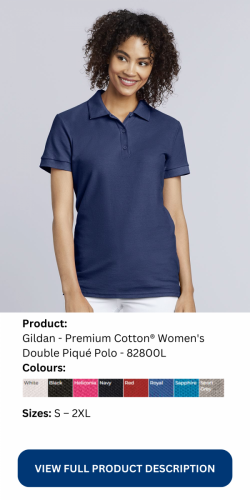 Gildan - Premium Cotton® Women's Double Piqué Polo - 82800L